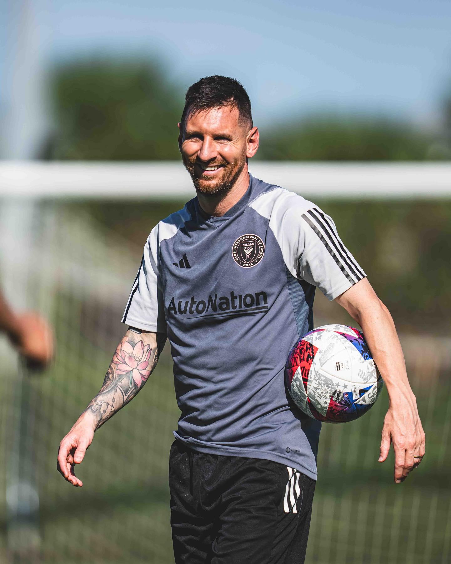 阿根廷球王美斯(Lionel Messi)效力的美職聯球會國際邁阿密,宣布取消原定本月到中國友賽的計劃。(國際邁阿密)