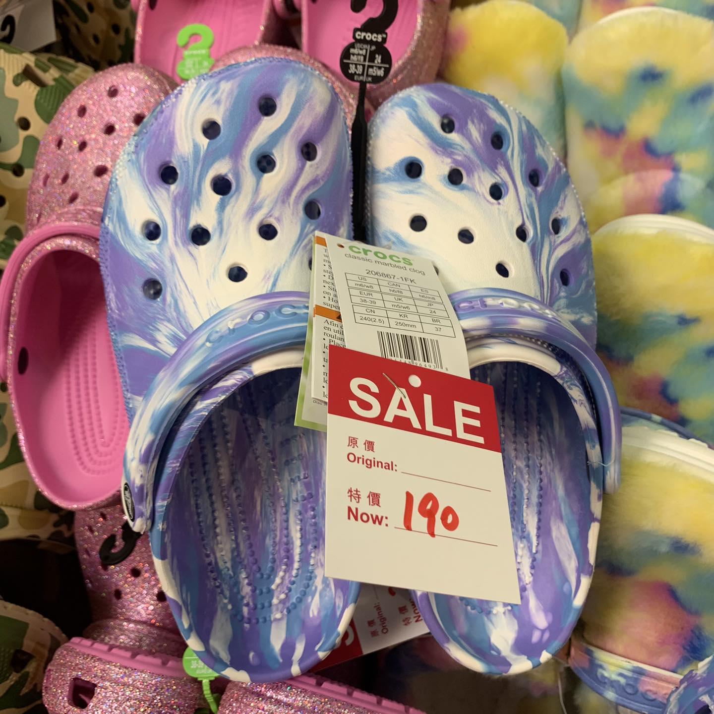 海港城開倉|crocs鞋特價$190(Harbour City Bazaar FB)