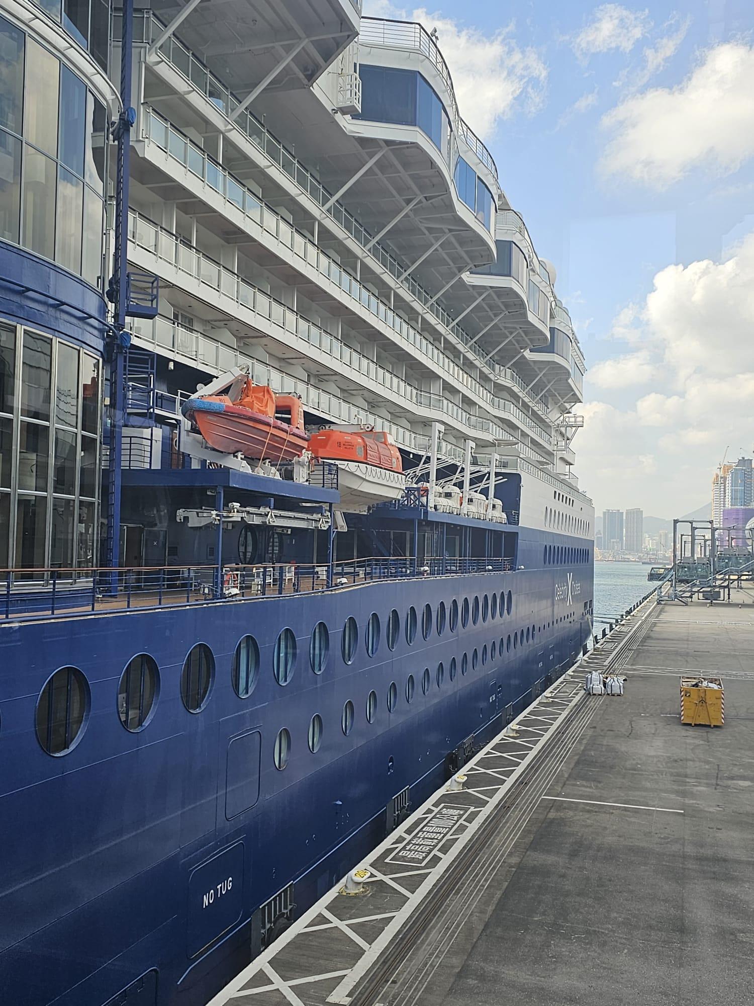 郵輪「名人千禧號」疫後重臨香港 滿載2千名國際旅客