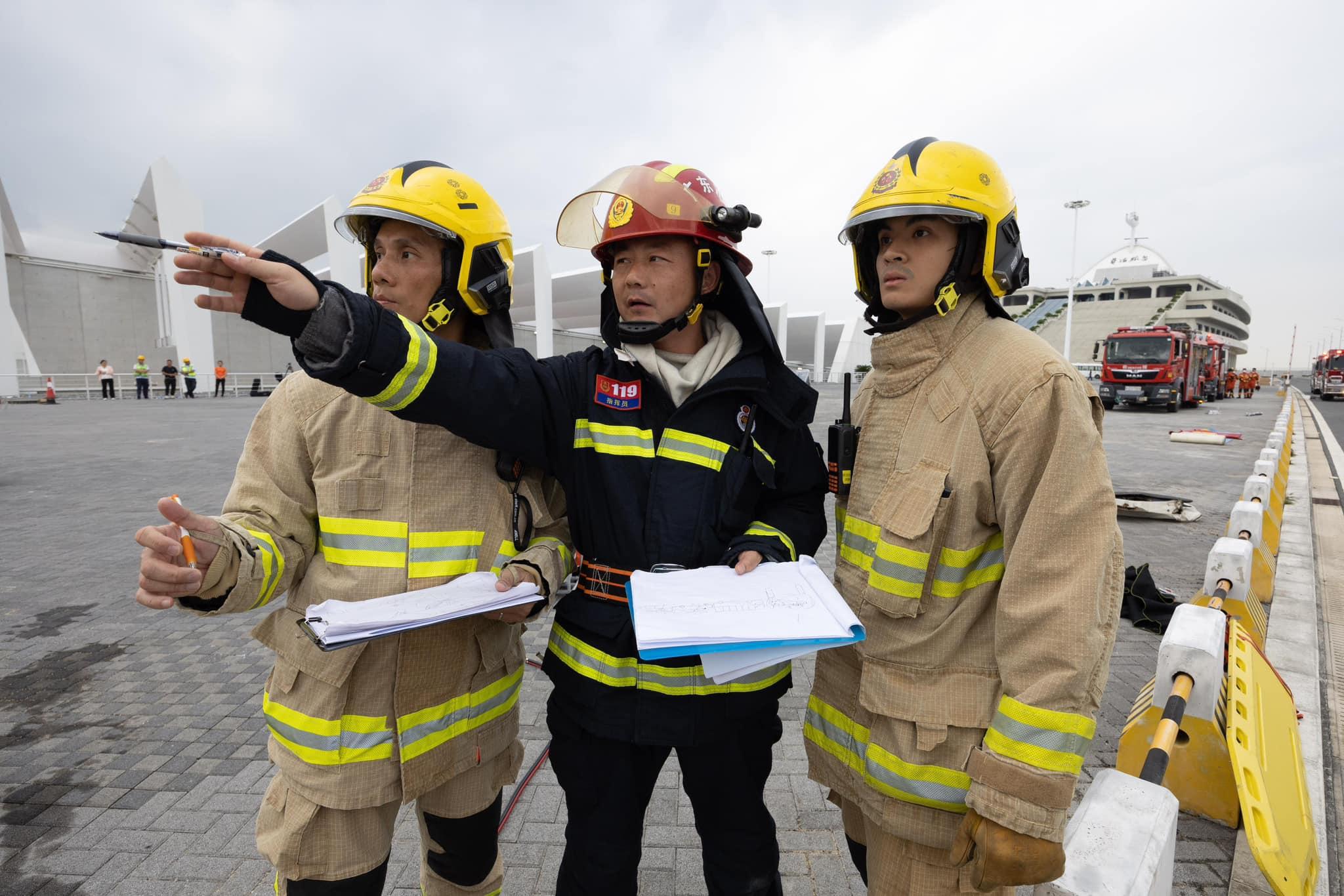消防處於港珠澳大橋進行粵港澳聯合演練 提升聯合應對突發事故能力