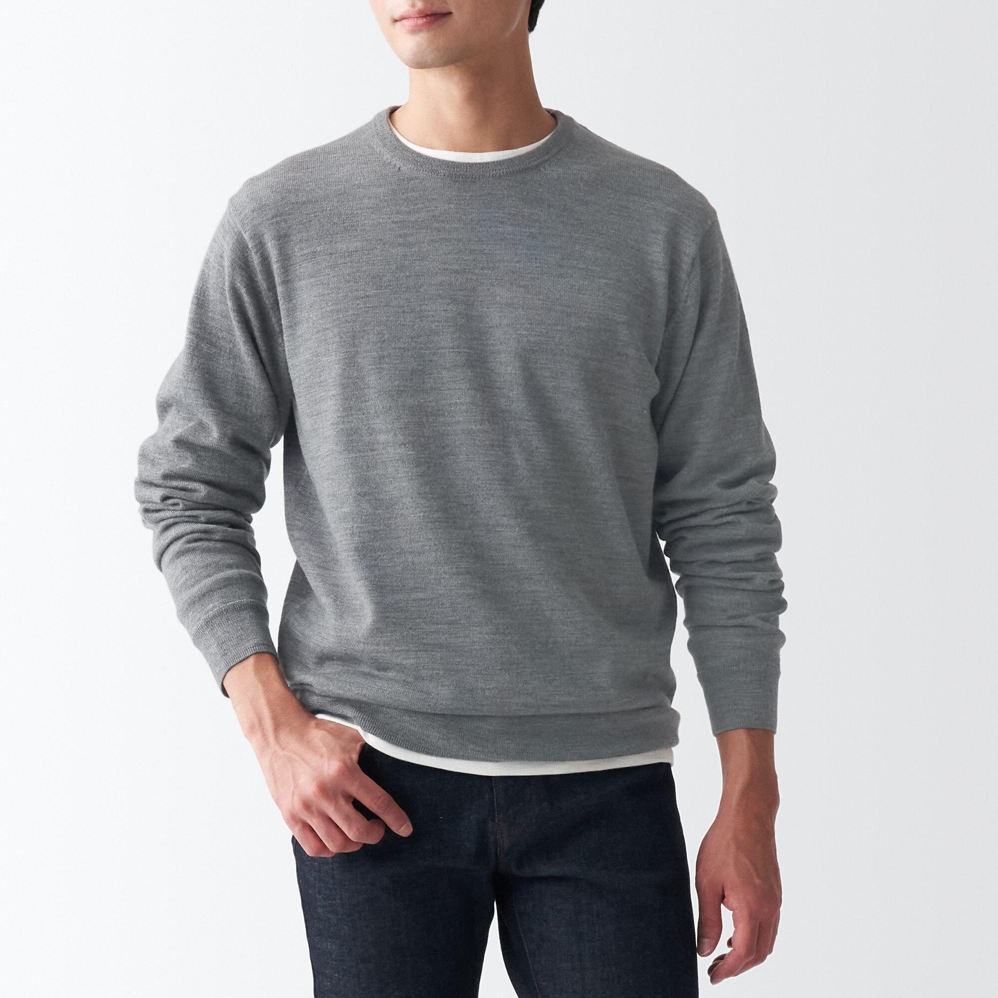 男裝美利奴羊毛針織上衣|原價:$288 – $580 會員價:額外九折 ($260 – $522)