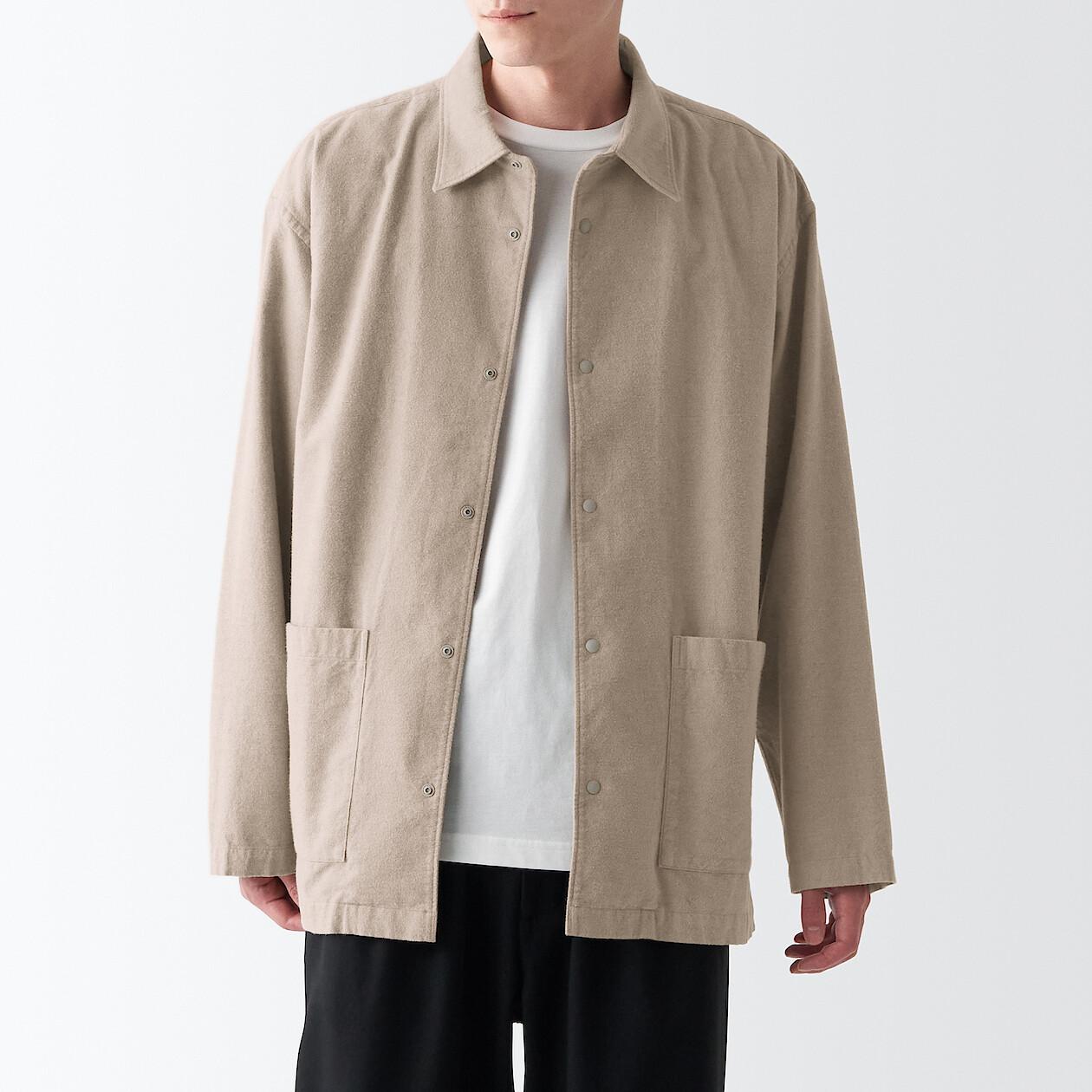 男裝有機棉法蘭絨服飾|原價:$158 – $358 會員價:額外九折 ($143 – $323)