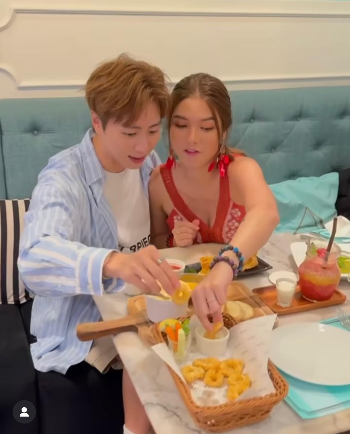 沙律張沛樂近日IG經常與J2的陳國麟互動或同場,疑似拍拖?(沙律張沛樂IG)