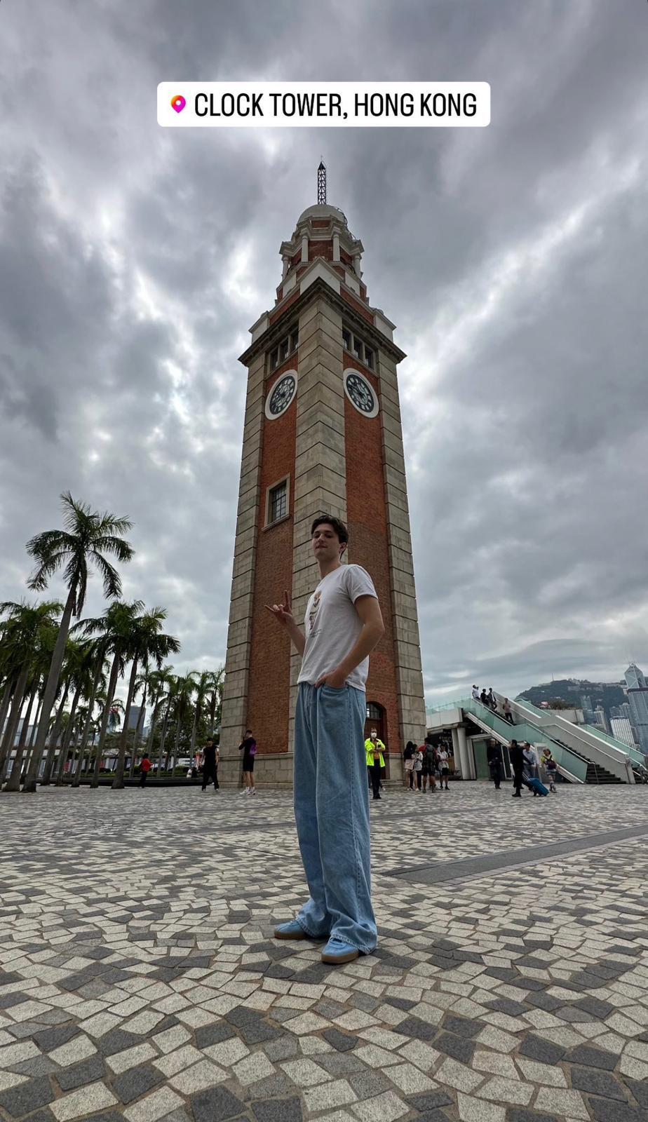 Henry Moodie首次來港即到處打卡。