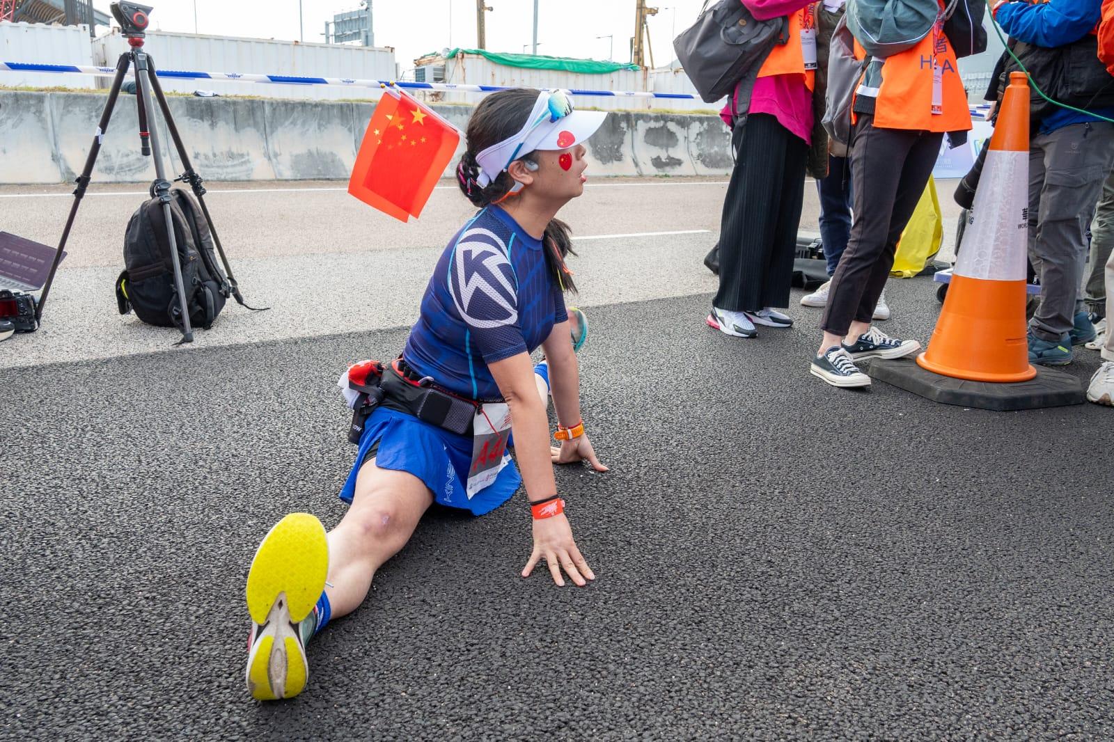 首屆港珠澳大橋香港段半馬拉松今早舉行。(陳奕釗攝)
