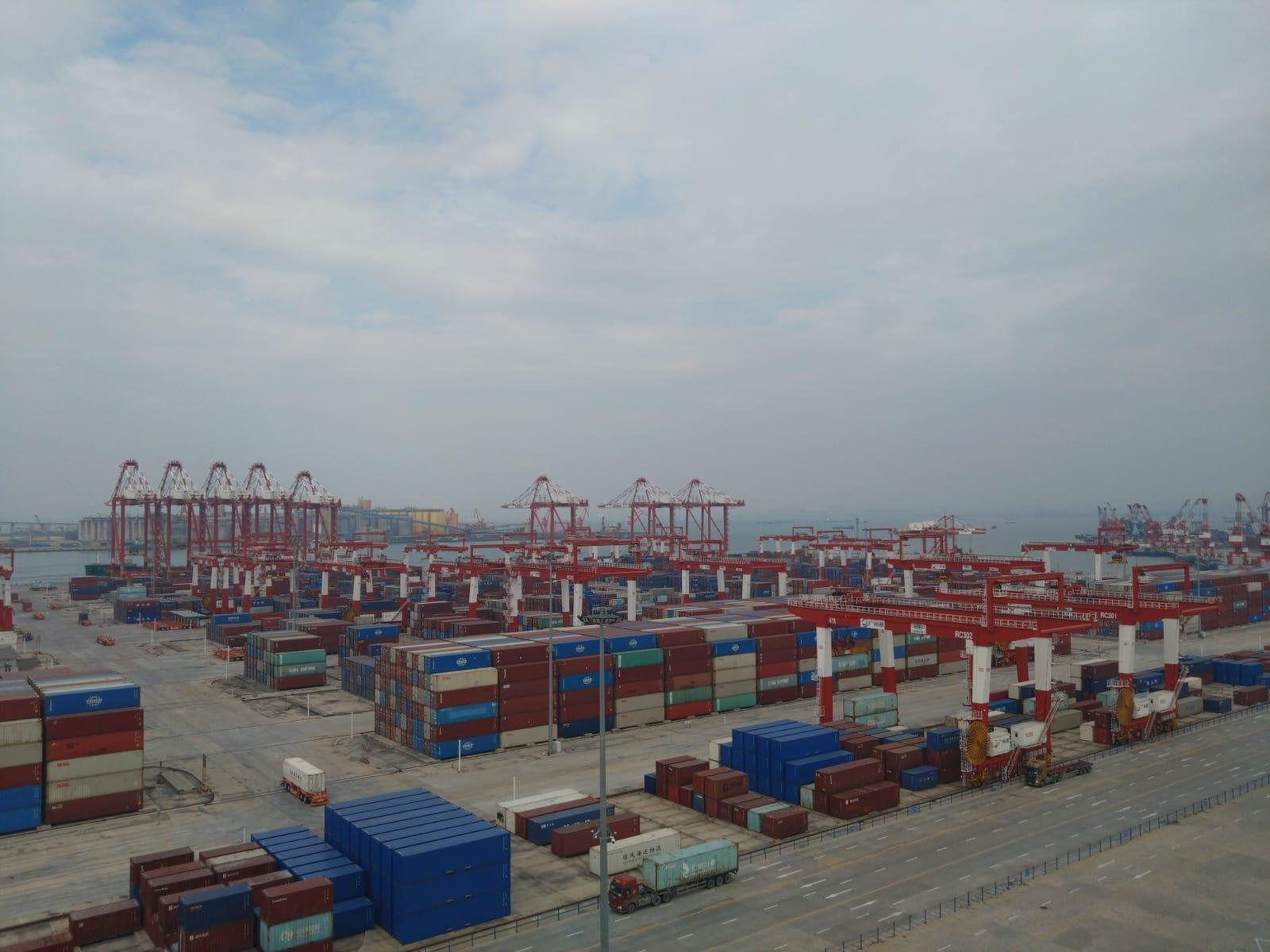 廣州港南沙港四期全自動化碼頭去年7月正式運作。