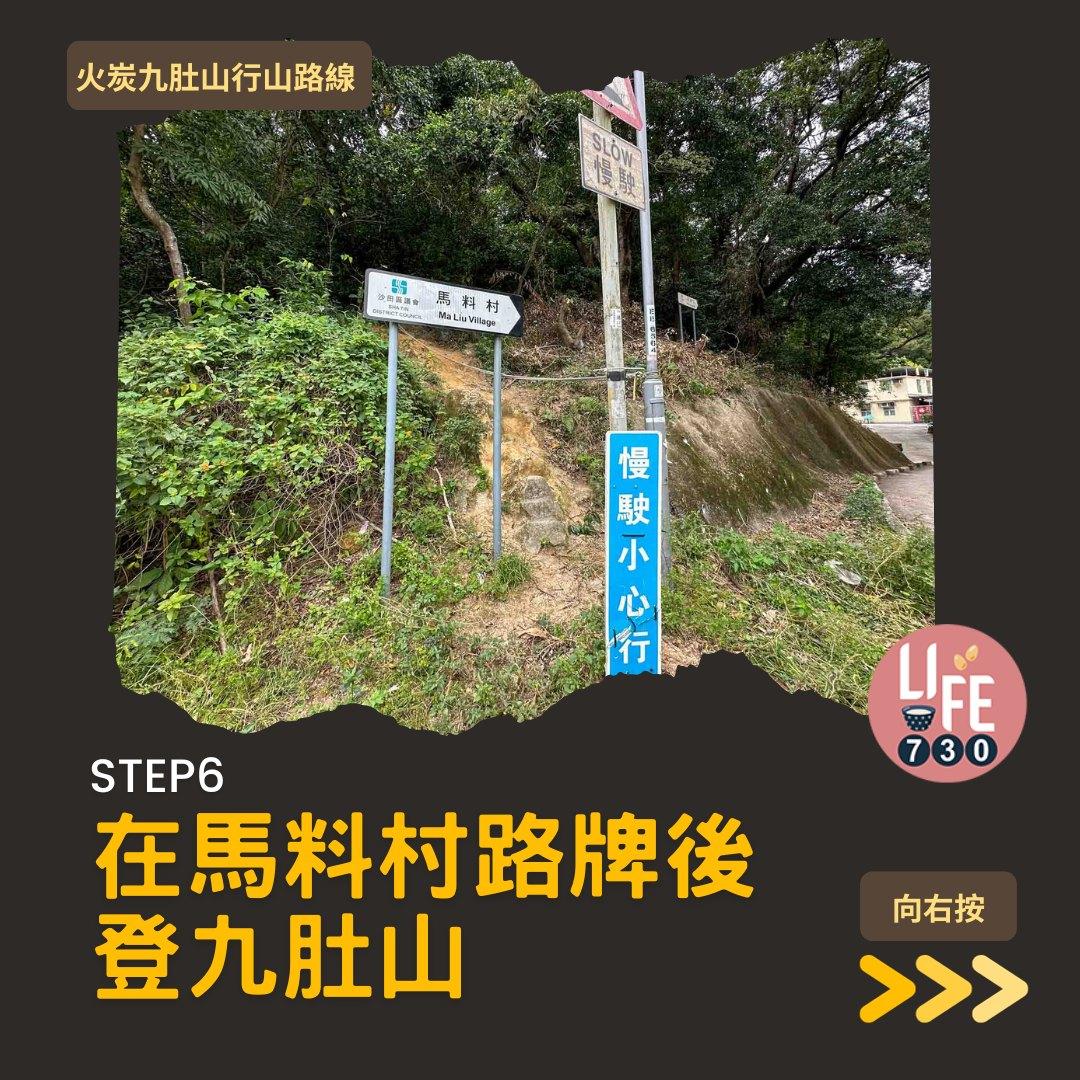 火炭九肚山行山路線賞芒草(am730製圖)