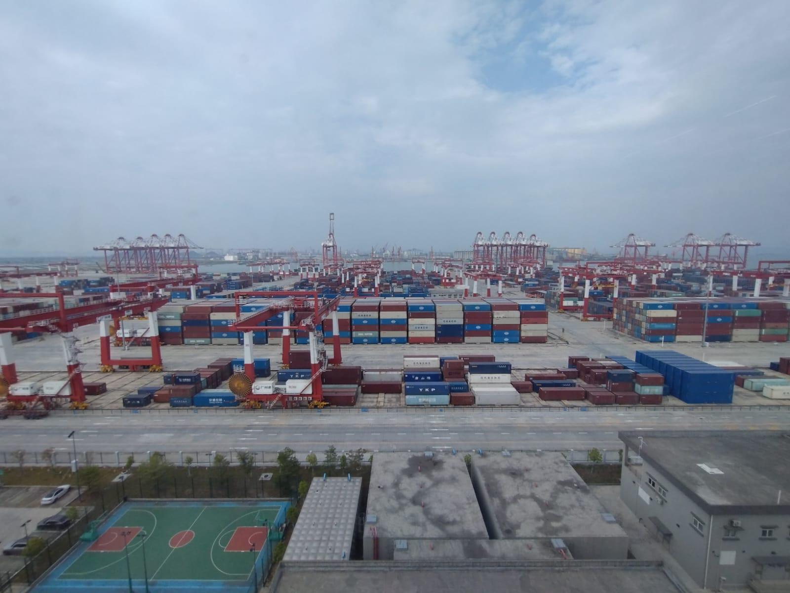 廣州港南沙港四期全自動化碼頭去年7月正式運作。