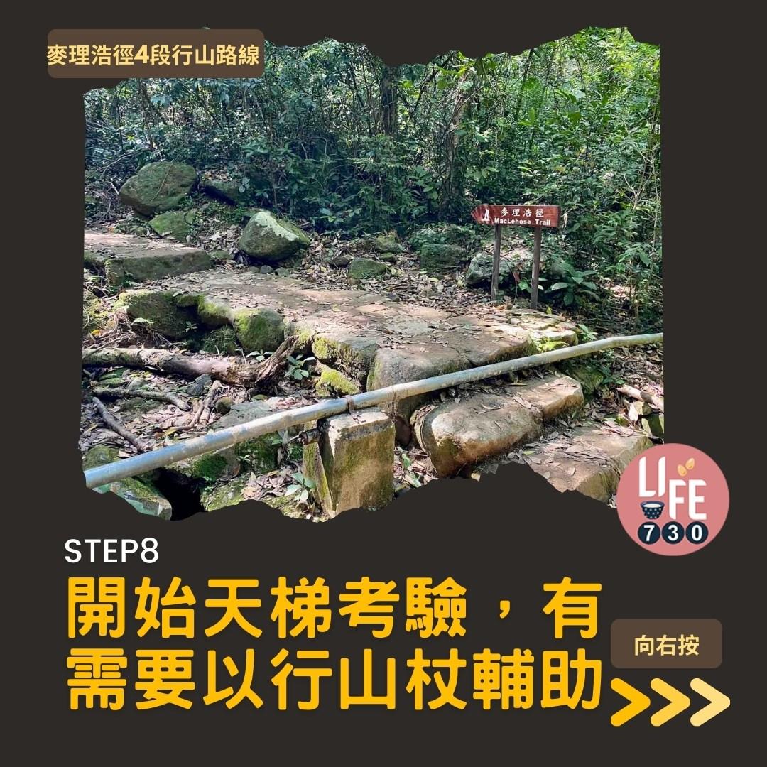 麥理浩徑4段行山路線 水浪窩起步經彎曲山昂平抵基維爾營(am730製圖)