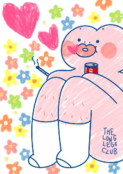 Long Legs PiPi|享受Me Time的長腿版PiPi一手拿著可樂,一手拿著香煙,呼出他的花花世界。|售價:HKD 150