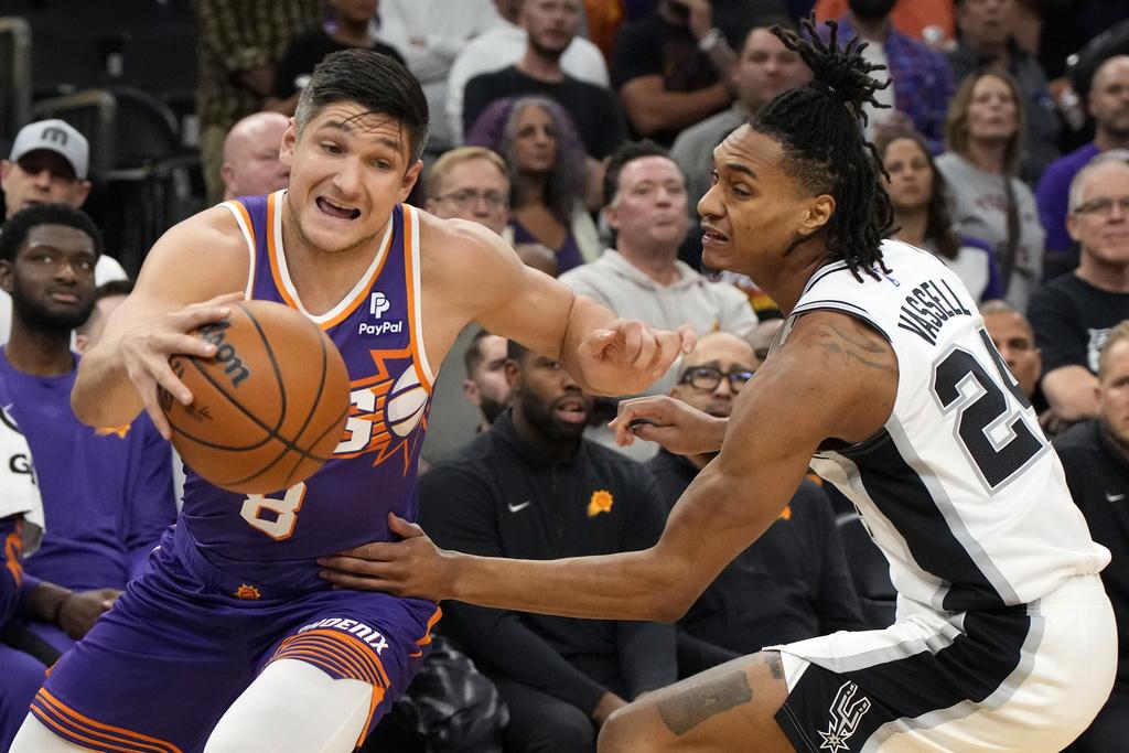 太陽主場再負馬刺。(美聯社)