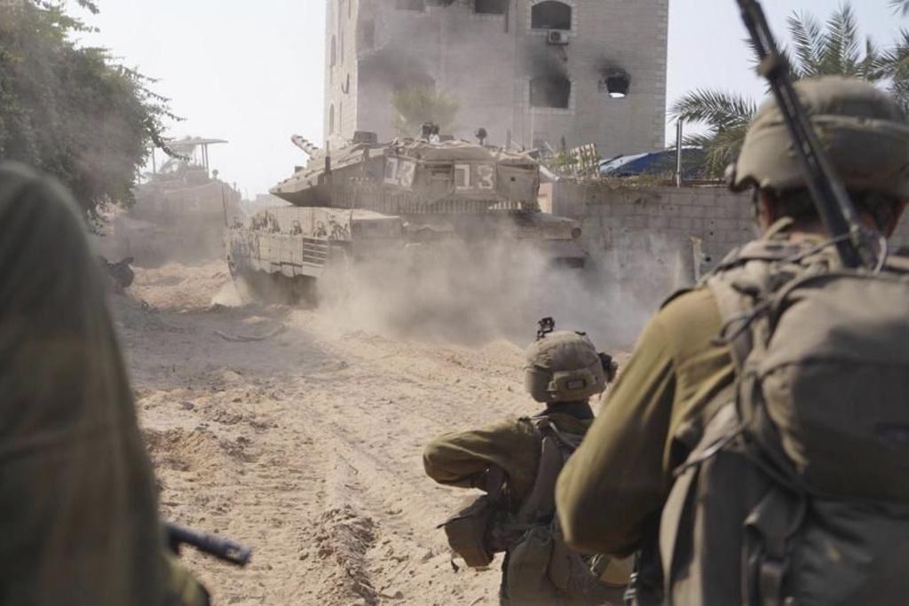以軍在加沙發動地面攻擊。(美聯社)