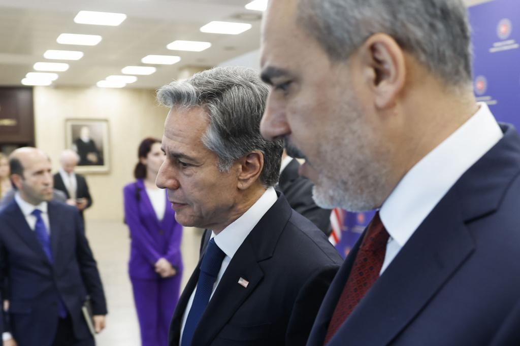 以巴衝突|布林肯訪問土耳其。(美聯社)