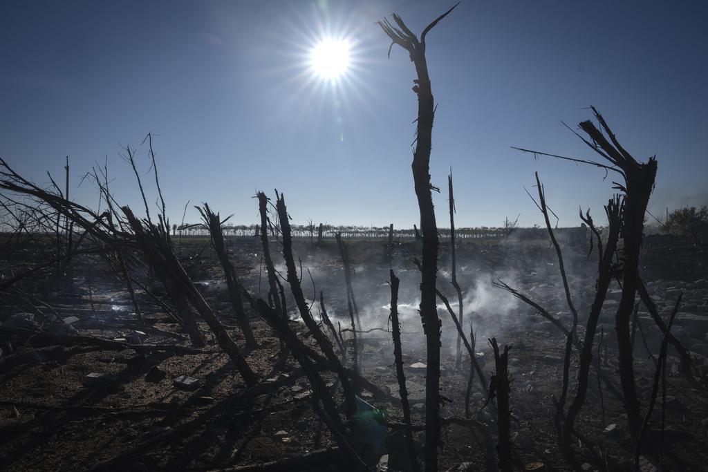 被俄羅斯襲擊的克爾松。(美聯社)