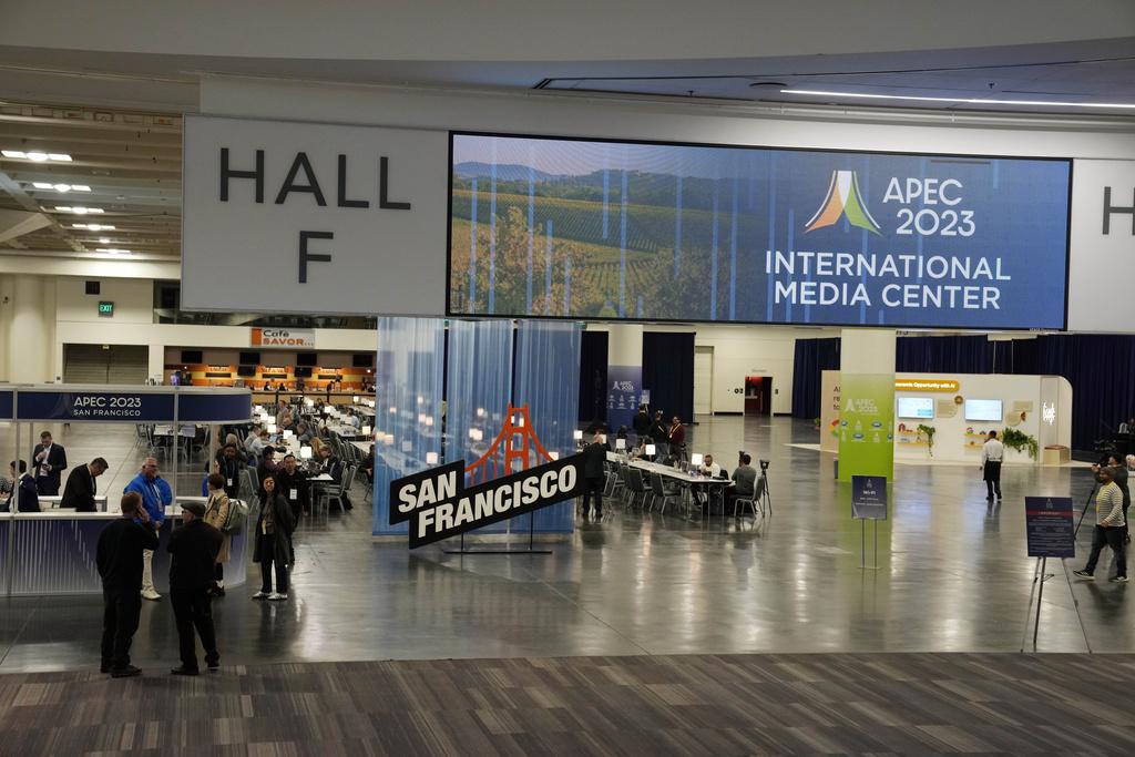 APEC|會議場地。(美聯社)