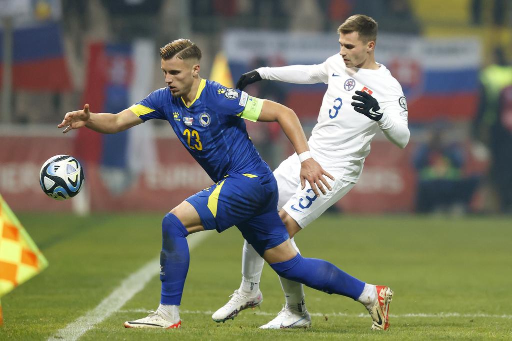 斯洛伐克作客2:1贏波斯尼亞。(美聯社)