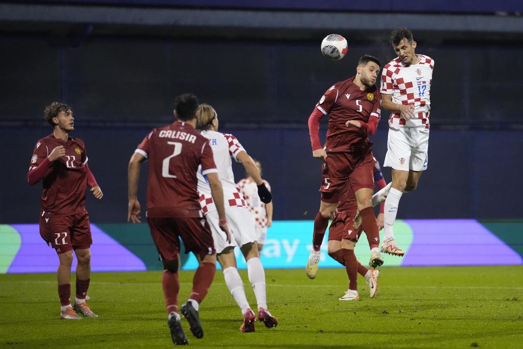 克羅地亞主場1:0小勝阿美尼亞。(美聯社)