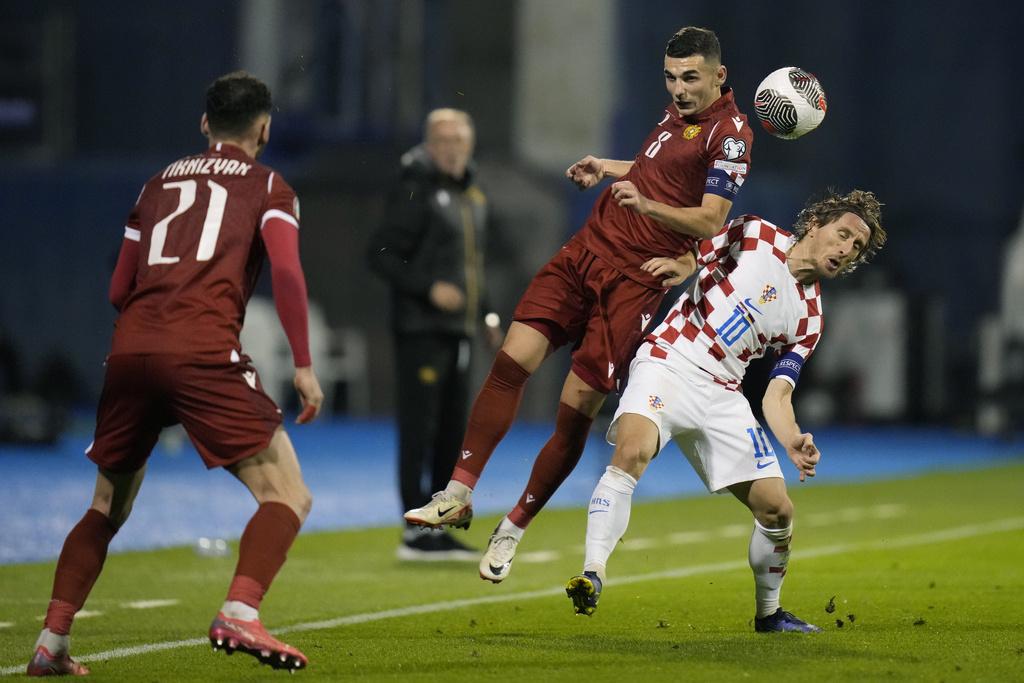 克羅地亞主場1:0小勝阿美尼亞。(美聯社)