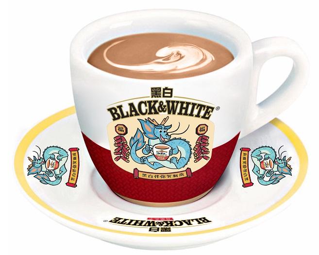 90後本地插畫師彭康兒(Bonnie Pang),以龍年為主題,設計出一對應節的奶茶杯碟套裝。