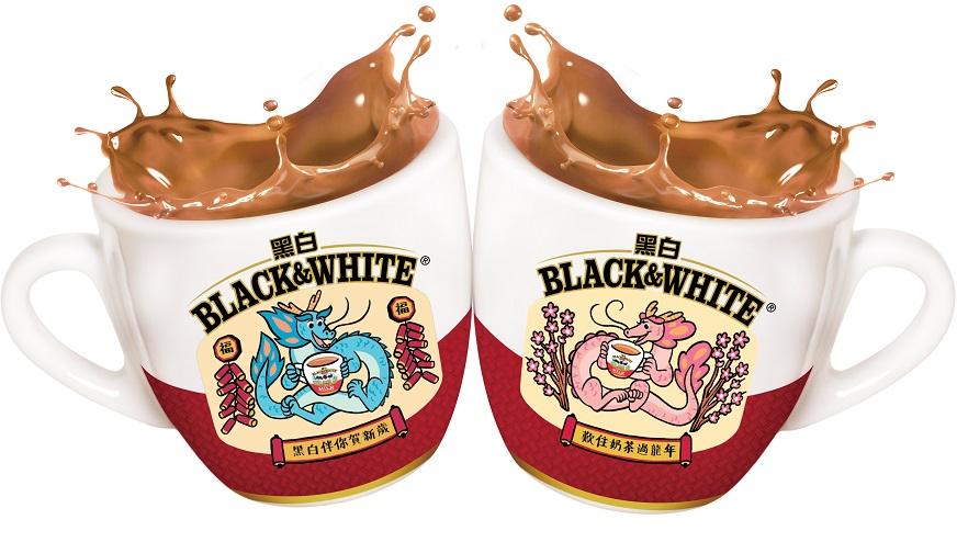 90後本地插畫師彭康兒(Bonnie Pang),以龍年為主題,設計出一對應節的奶茶杯碟套裝。