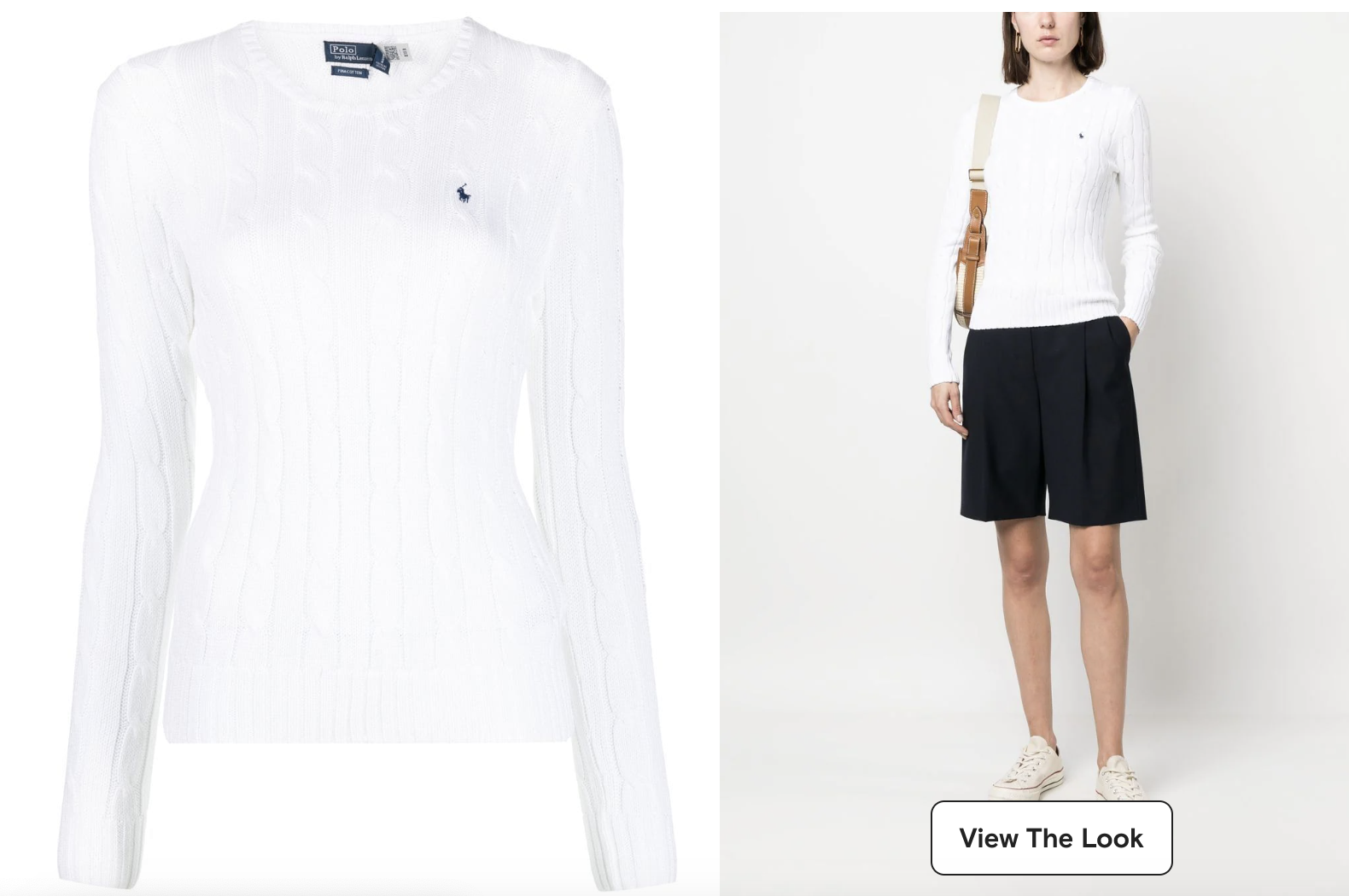 雙11優惠|Polo Ralph Lauren Julianna cable-knit jumper  特價:$1,102;原價:$1,469