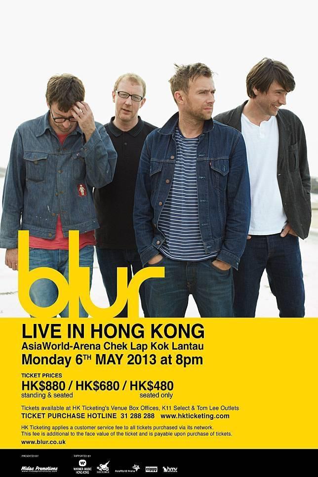 Blur上一次來港開show已是2015年。