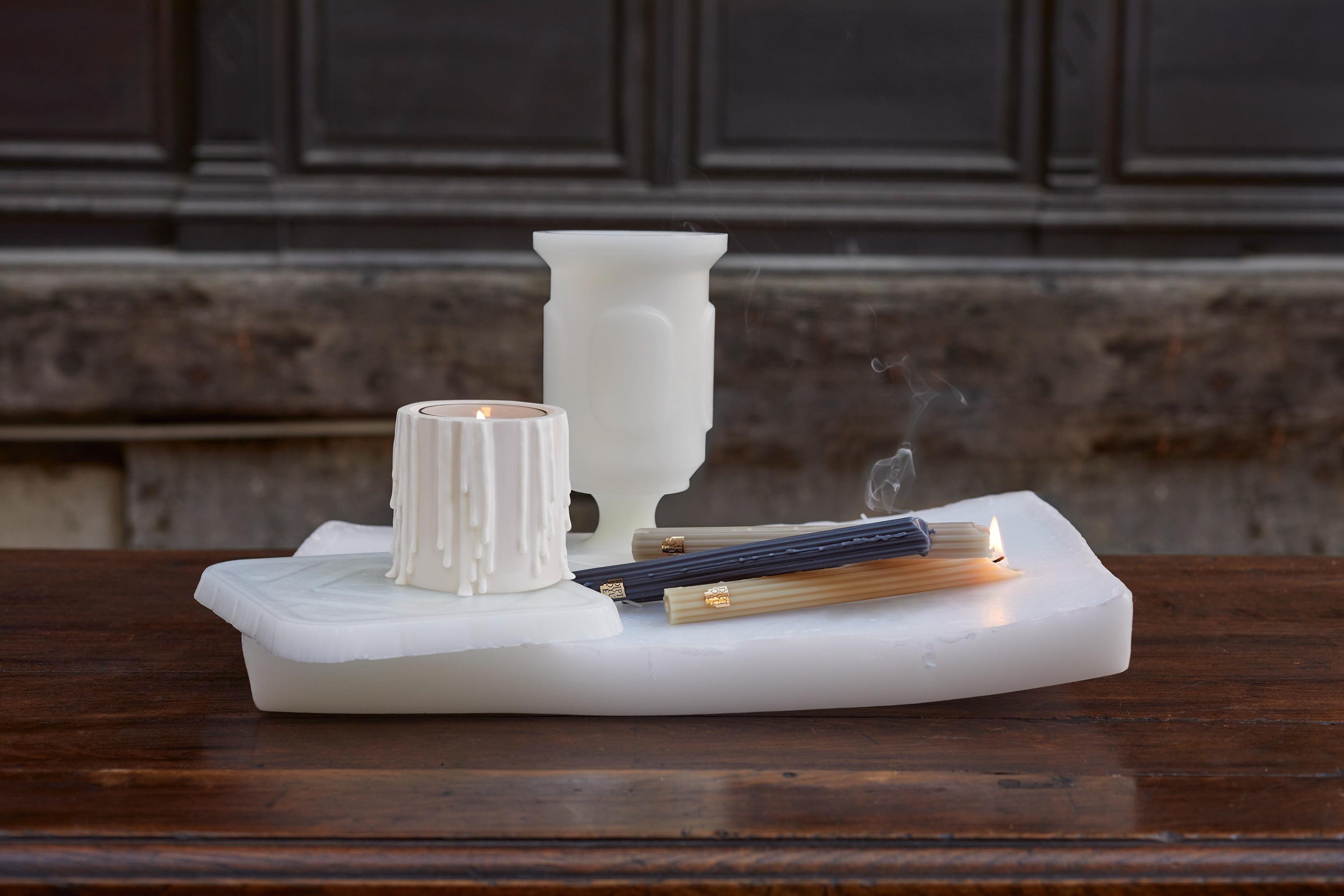 Diptyque Antique Wax Vase and Melted Wax Candle Holder