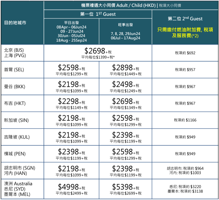 國泰買1送1|EGL Tours 東瀛遊