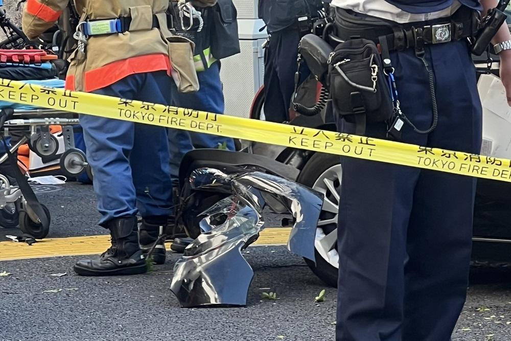 東京惠比壽發生交通意外。(X)