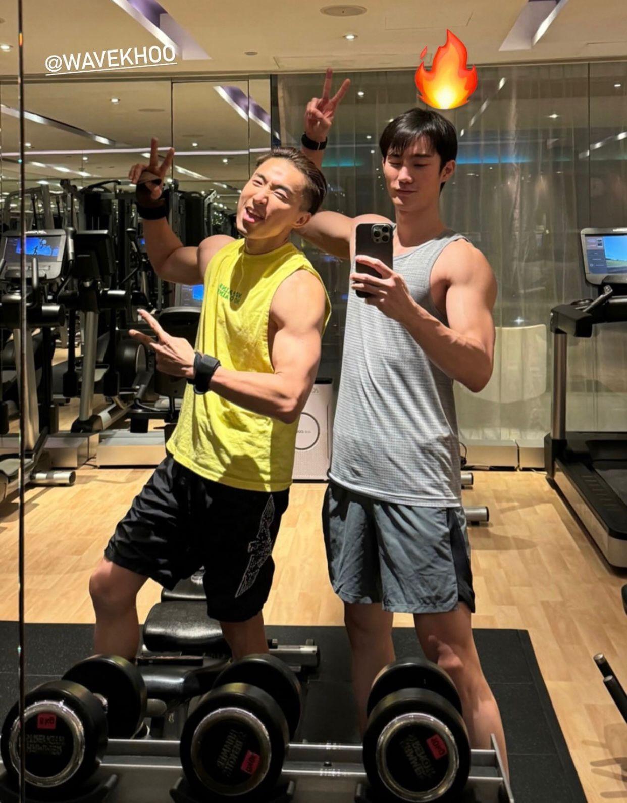 Force昨晚在酒店操肌,望以最佳狀態見香港粉絲。