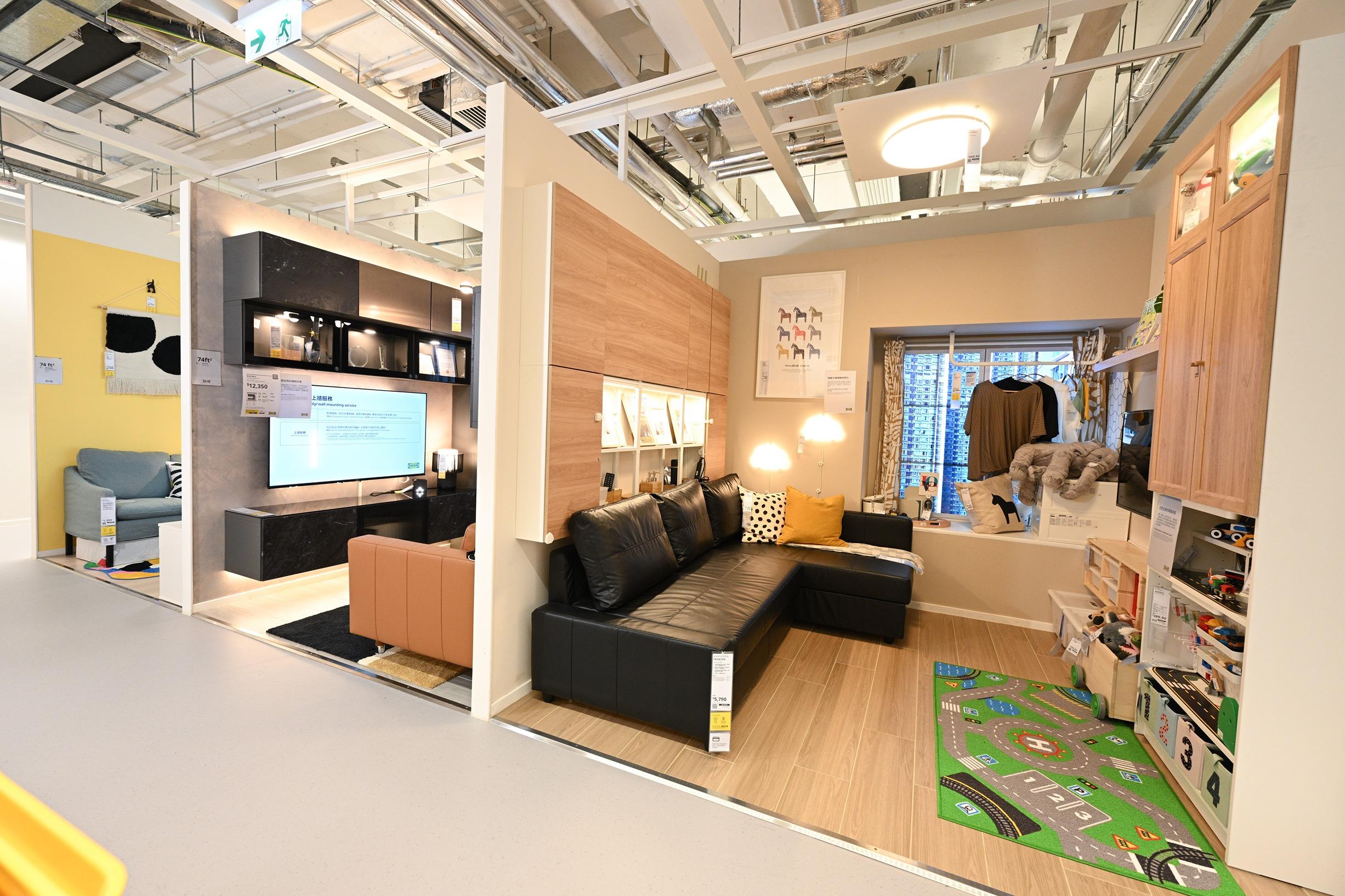 IKEA坑口|示範空間根據將軍澳屋苑布局設計