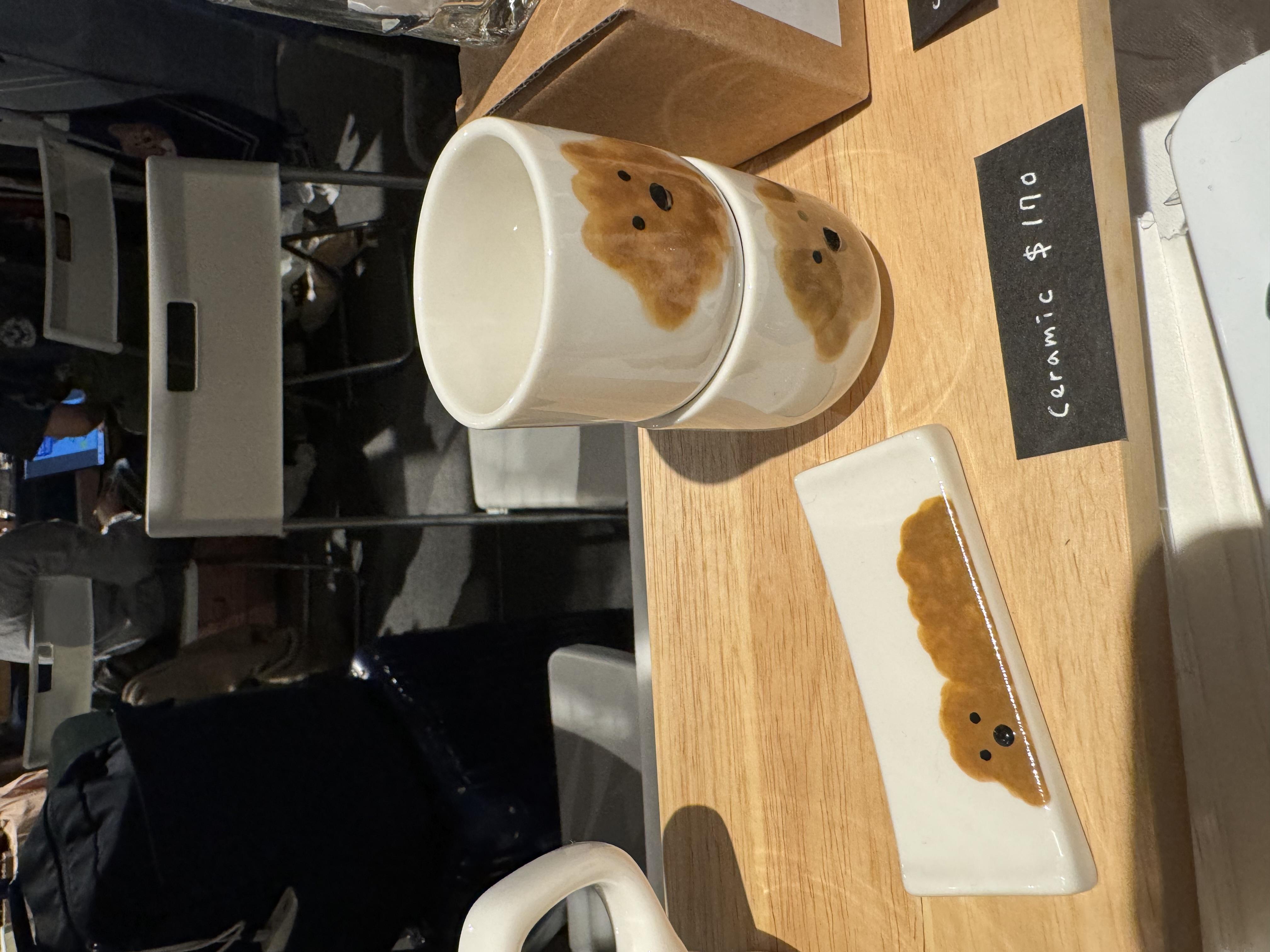 韓國:Cafe and Hof 燒酒杯+小碟 $170