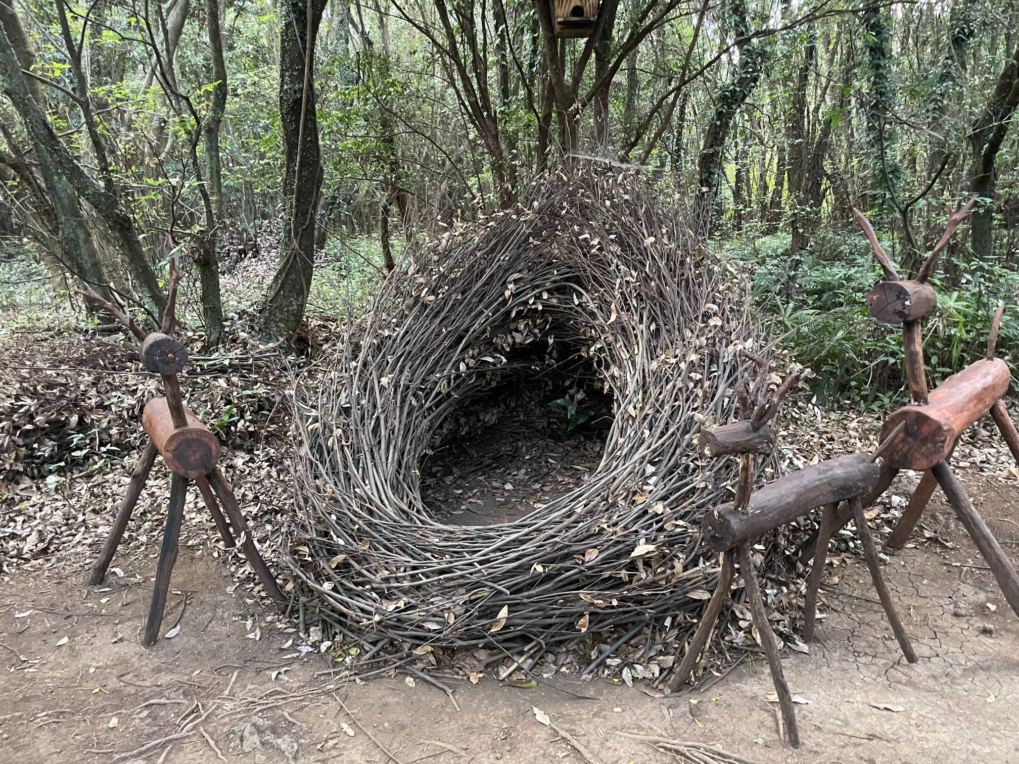 設有多個打卡位,如小木屋、月亮、吊環、鞦韆等等。