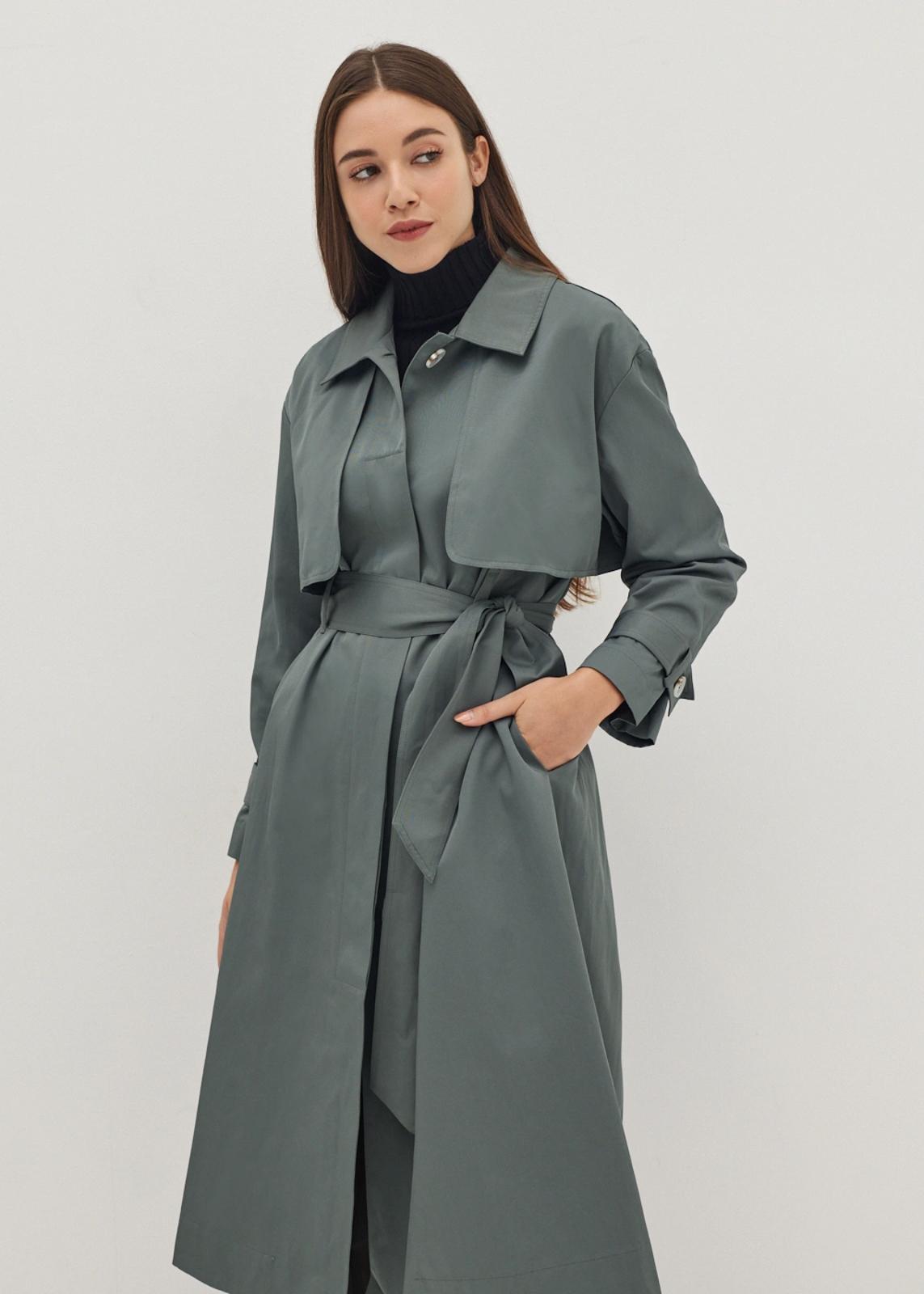 雙11優惠|Love, Bonito Ivonne Twill A-line Midi Trench Coat 389 (original 649)