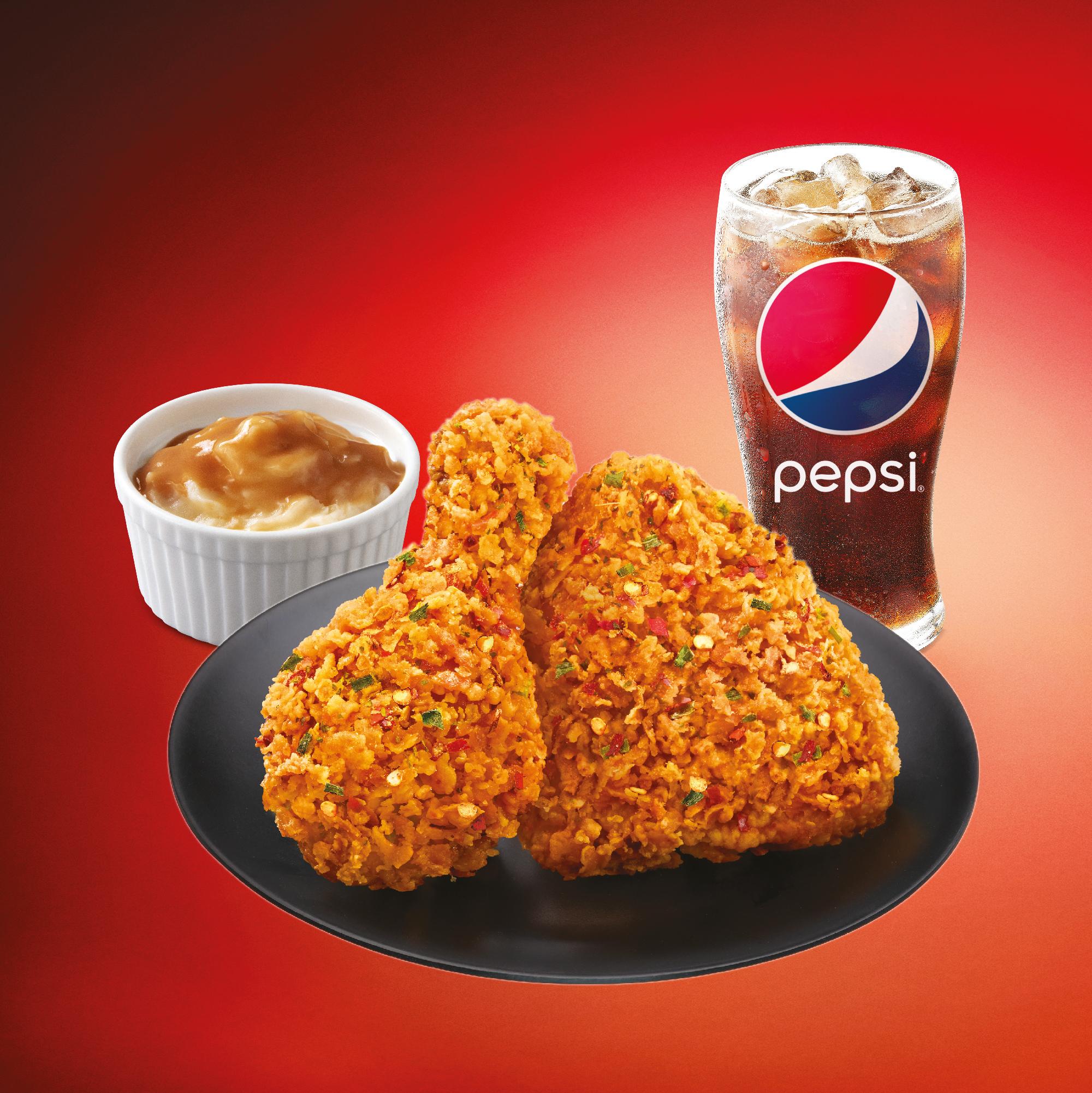 A4香辣海鮮脆雞滋味套餐 售價:港幣$50起