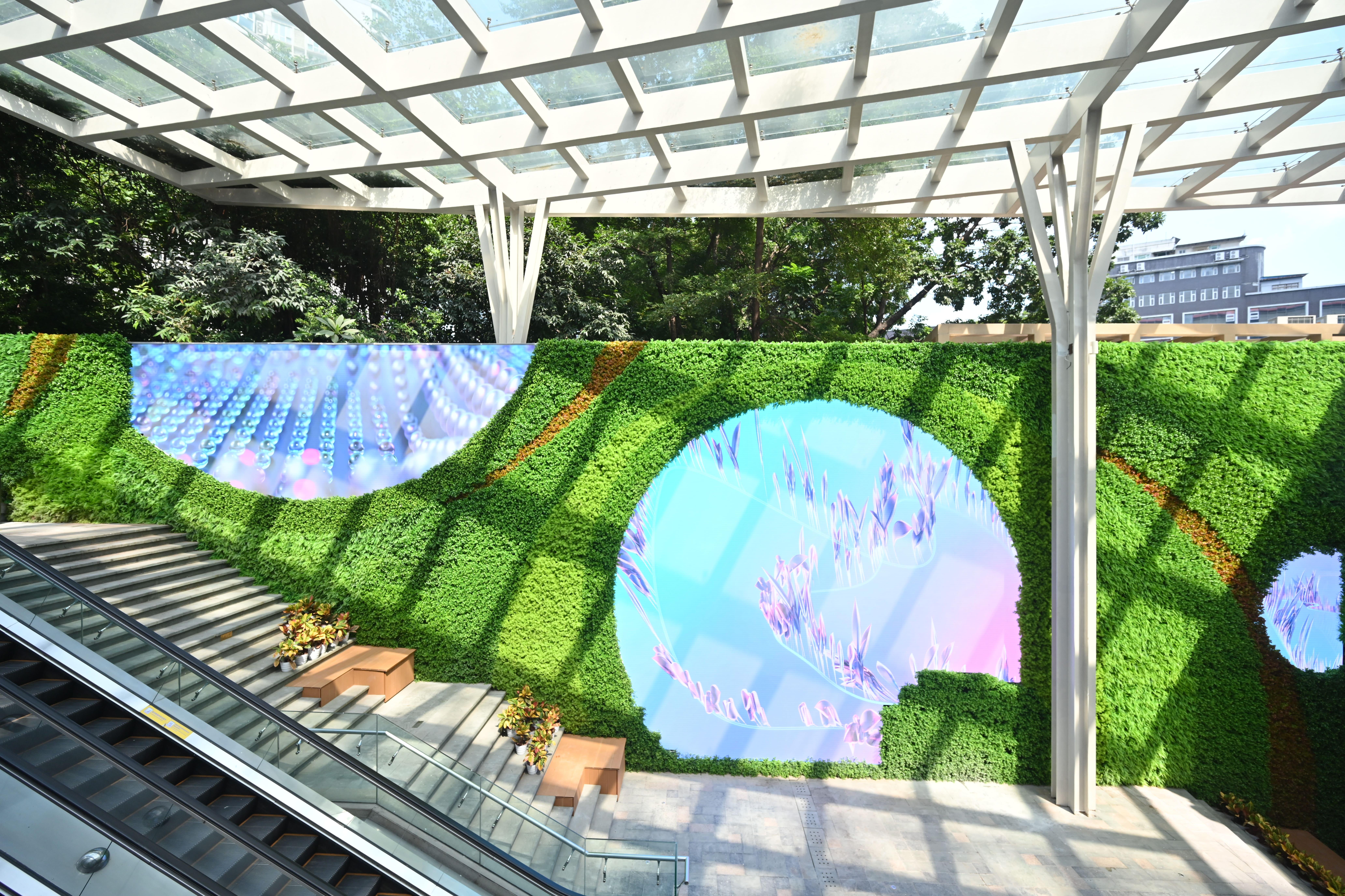 廣州天河廣場領展開幕客流量增四成,王國龍指,暫無計劃出售內地物業。(領展)