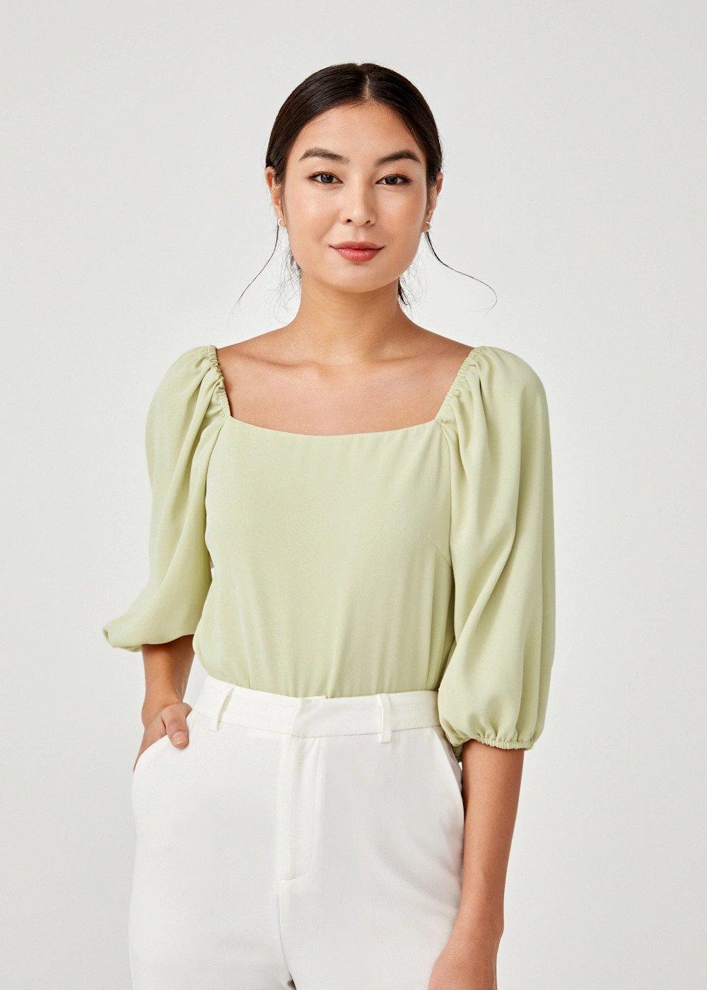 雙11優惠|Love, Bonito Malwena Puff Sleeve Blouse $135 (original $269)