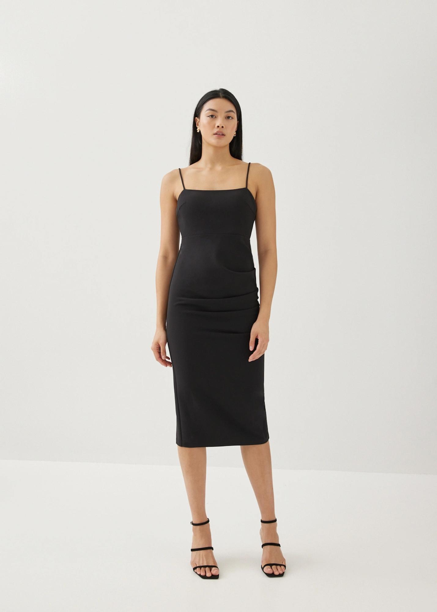 Mari Padded Low Back Dress $291 (original $415)