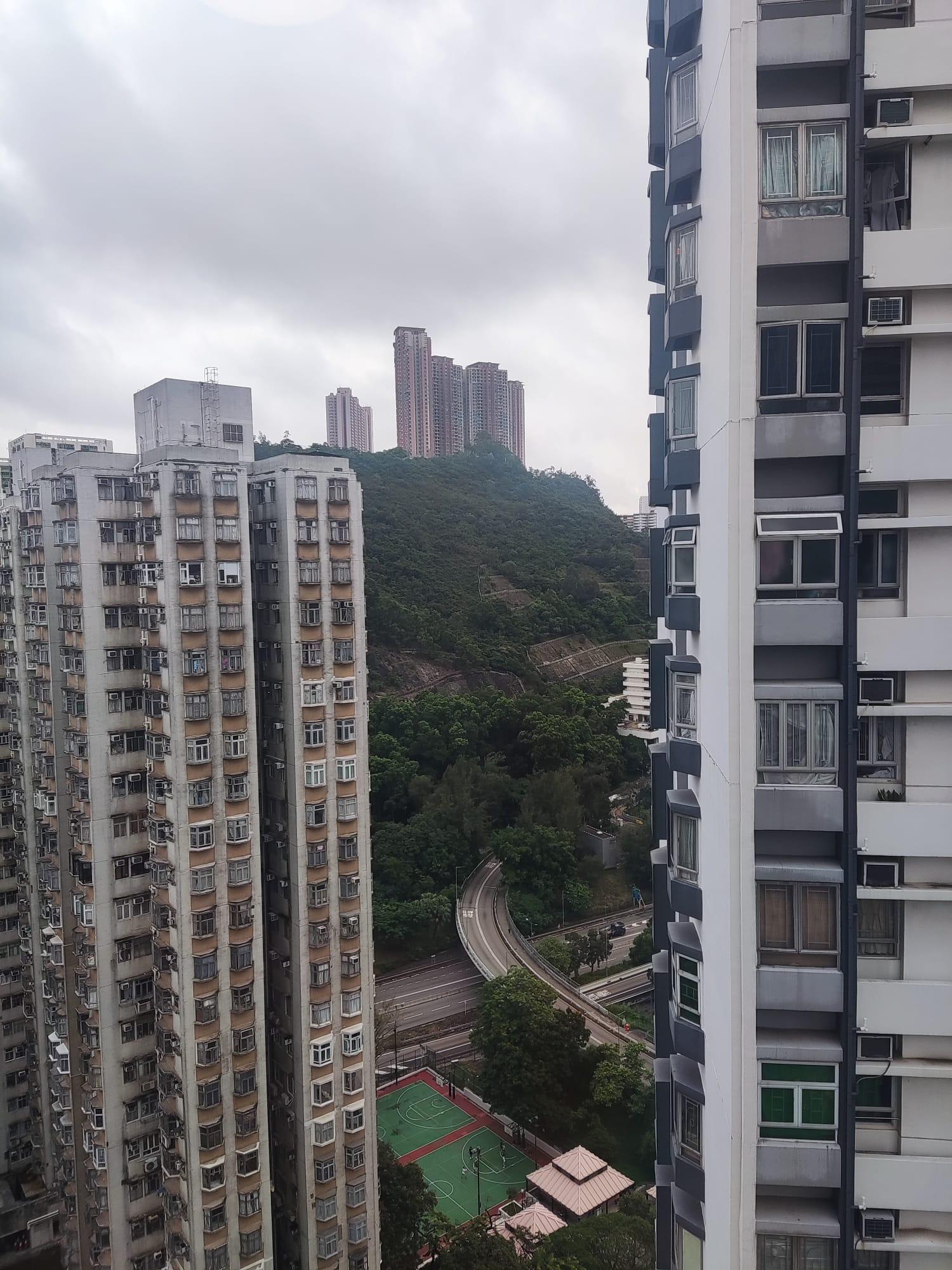 新葵芳花園在「減辣」後錄首宗二手成交,高層靚裝兩房放盤吸引3組客爭奪,最終以555萬元沽出。圖為單位景觀。(代理提供)