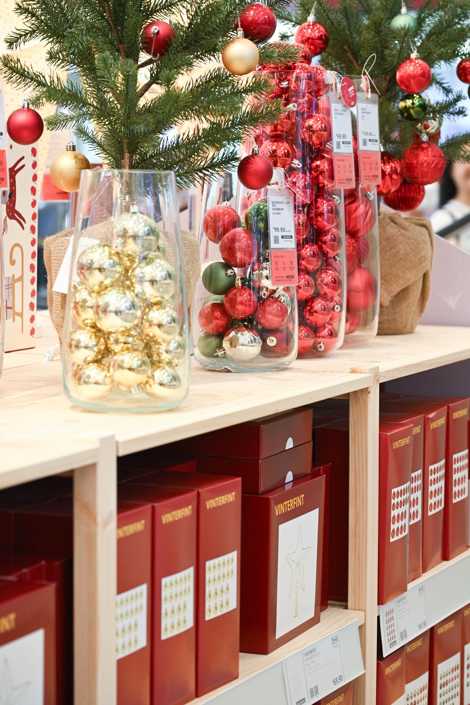 IKEA聖誕小鎮售賣多款聖誕布置產品。