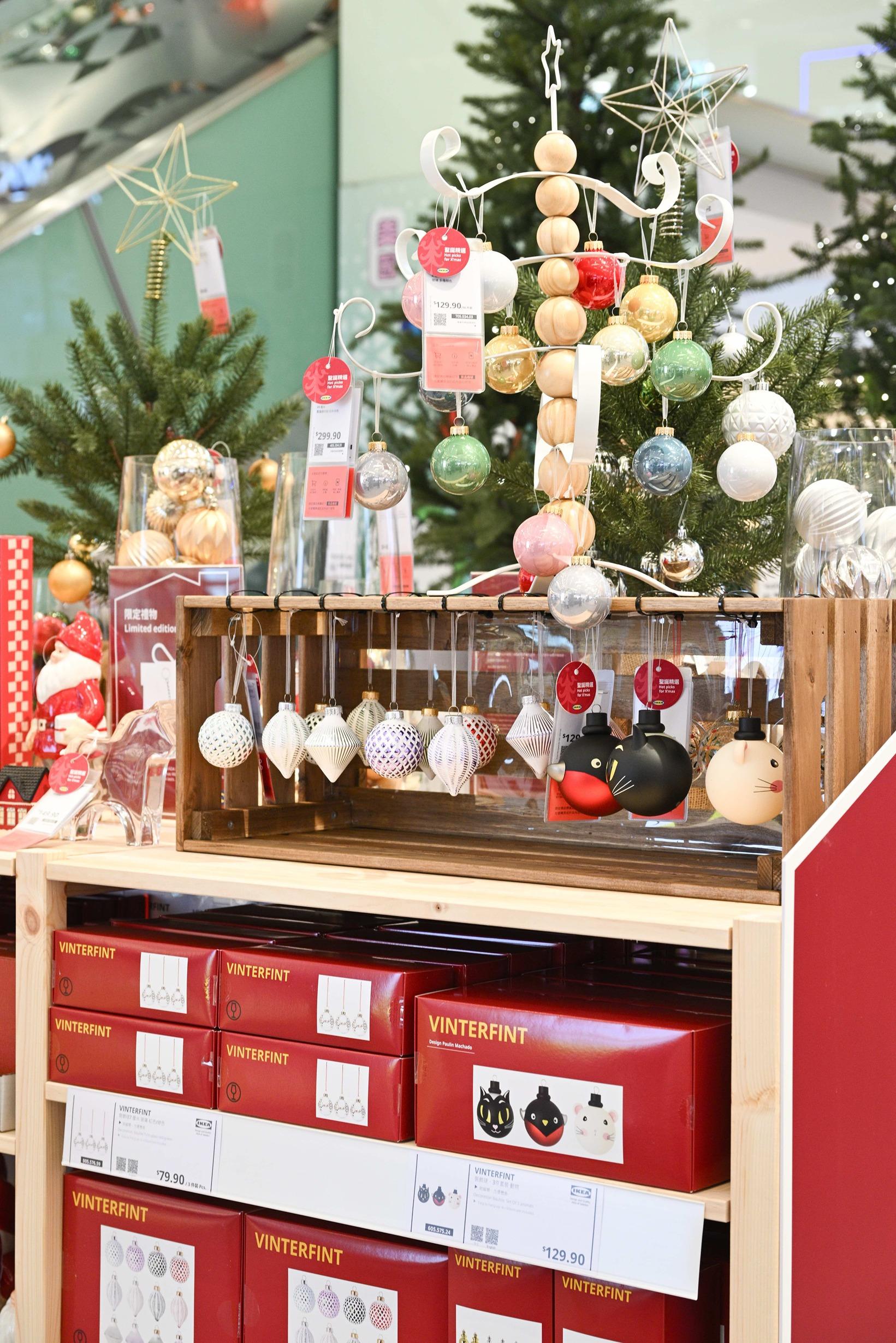 IKEA聖誕小鎮售賣多款聖誕布置產品。