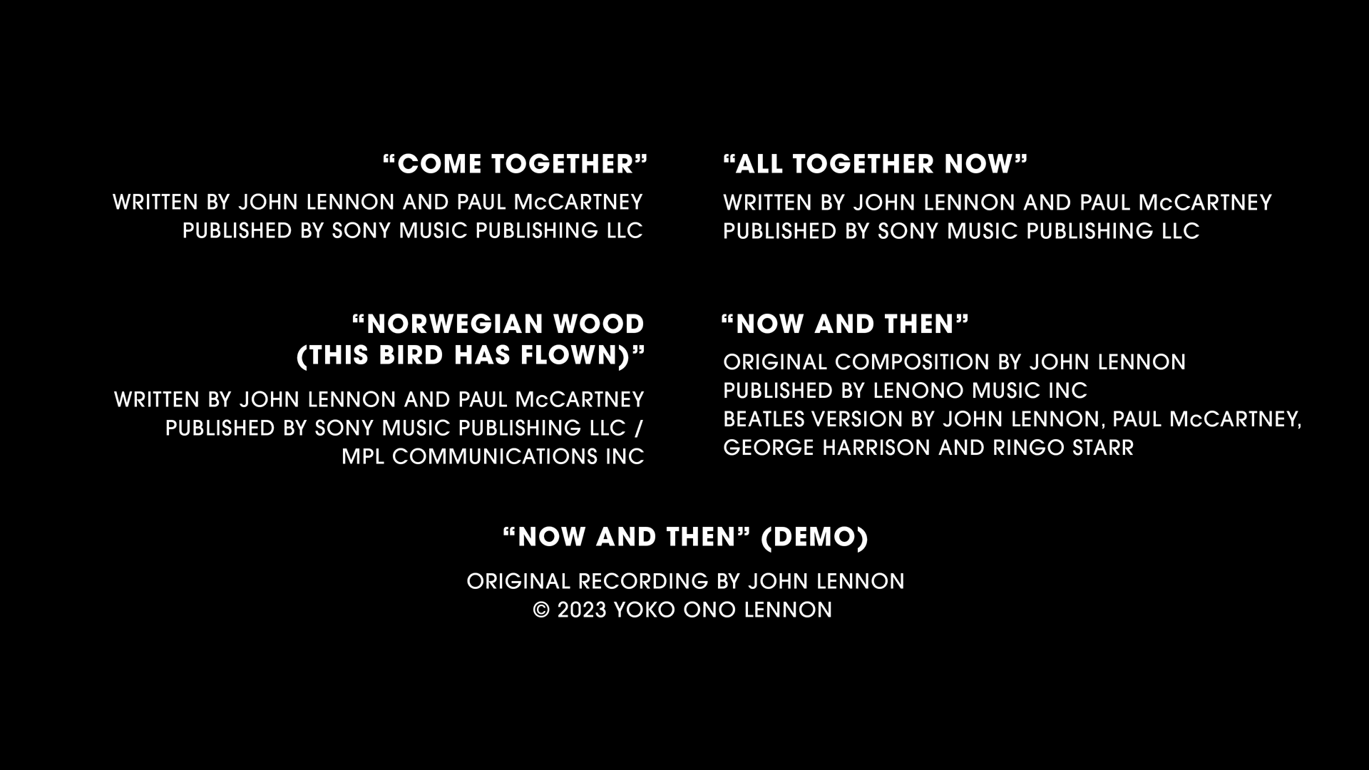 The Beatles推出最後一首歌《Now And Then》 AI修復披頭四約翰連儂原聲。(Beatles截圖)