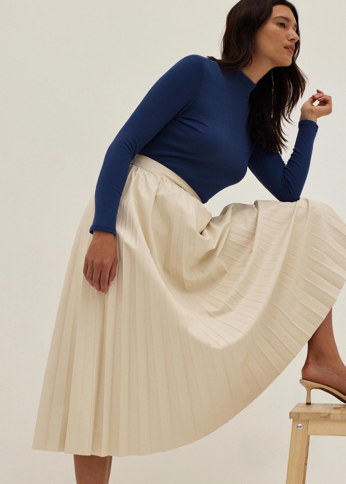 雙11優惠|Love, Bonito Tilly Pleather Sunray Pleated Midi Skirt 215 (original 429)