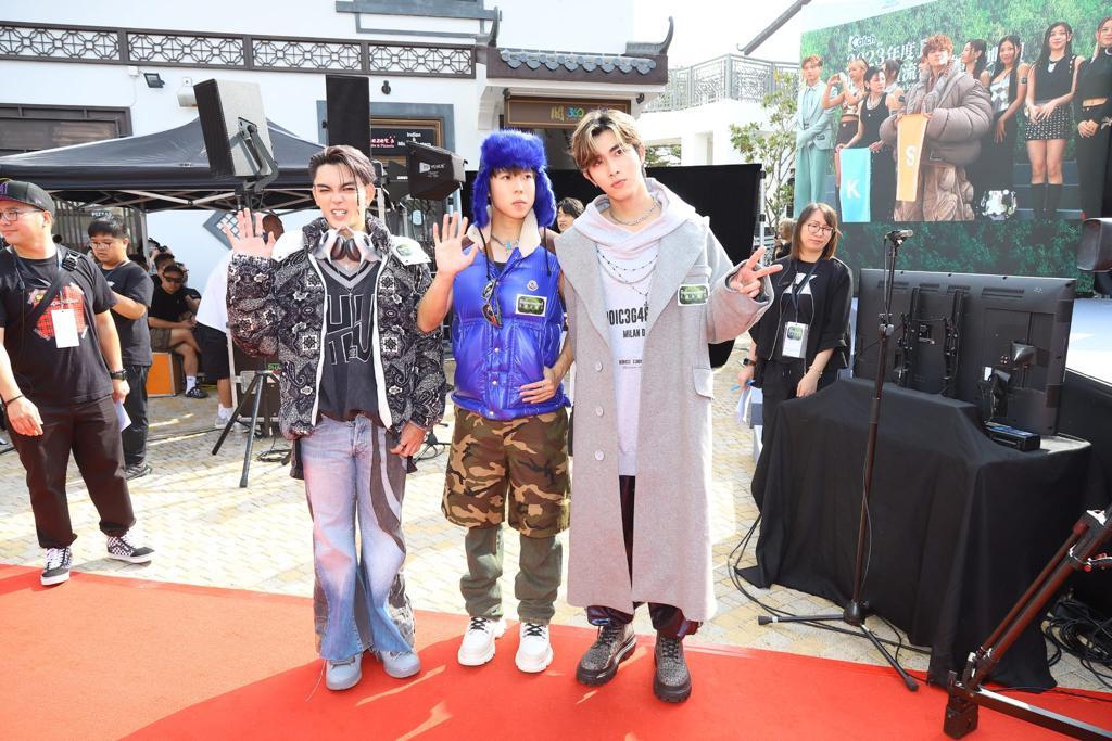 P1X3L首次出席叱咤頒獎禮記者會。