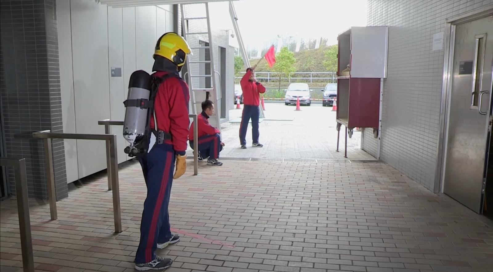 消防模擬實際工作測驗1 跑樓梯(消防處截圖)