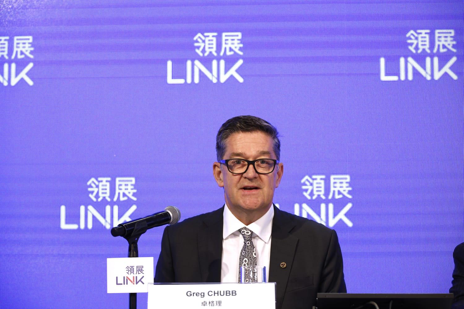 領展中期業績發布,圖為卓格理。(林俊源攝)