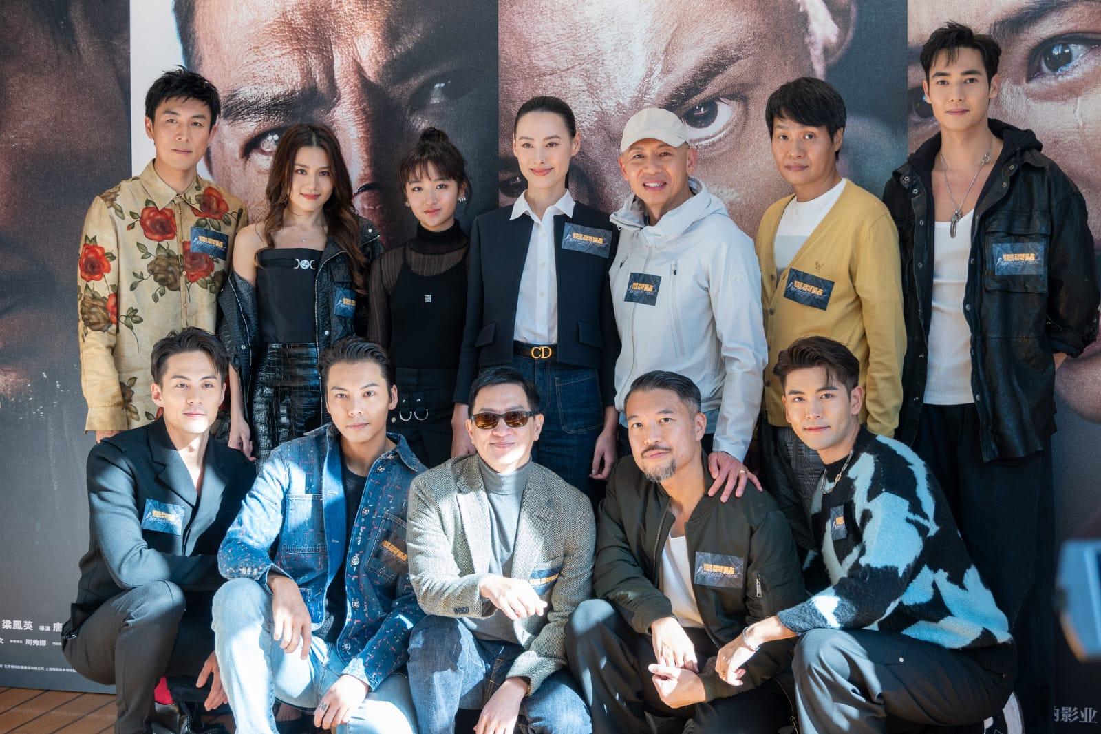 林超賢率領張家輝、陳偉霆、梁洛施、周秀娜、譚俊彥等為電影宣傳造勢。(陳奕釗攝)