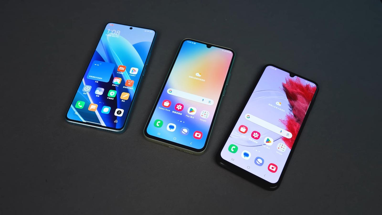 手機評測,Samsung M34 Vs A34 Vs 紅米Note 13 Pro外觀比較