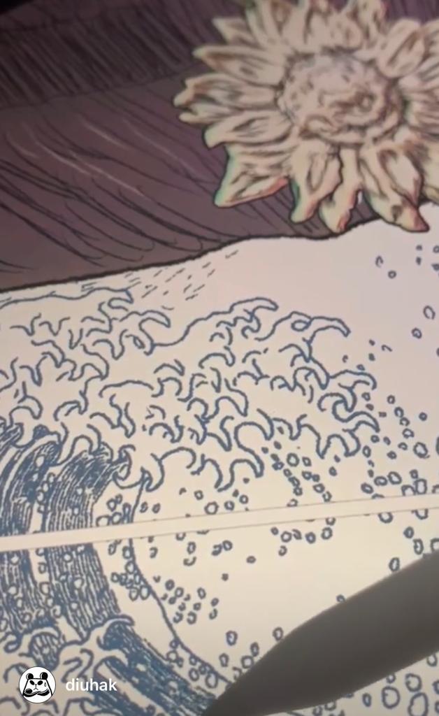 小克不時在IG劇透「鎖匙扣」的進度,分享逐筆繪畫畫作的短片,非常用心。