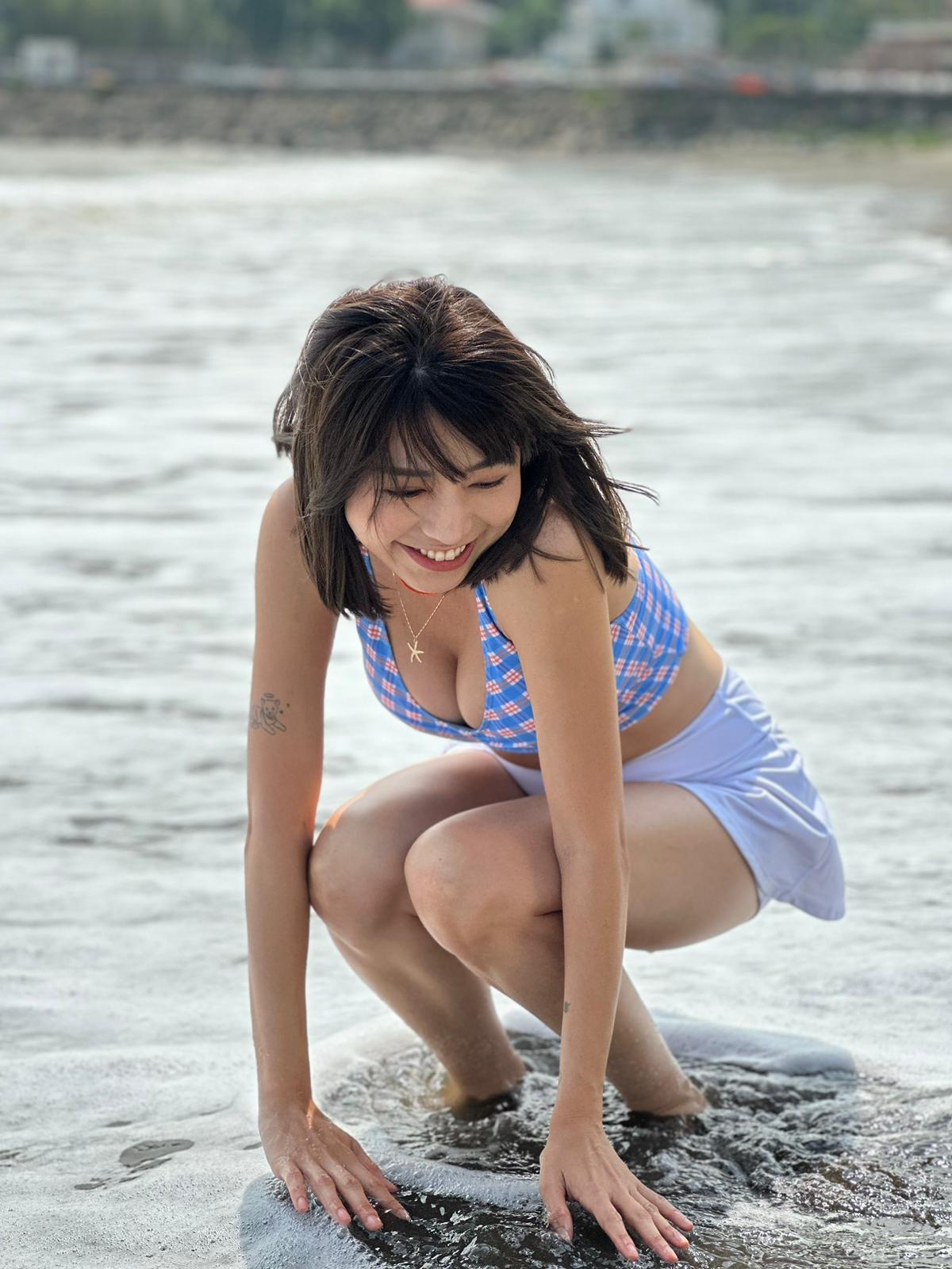 馬來西亞女神Miko Wong黃潔琪有翻版林明禎」、「大馬郭雪芙」之名(大馬女神Miko遊澳門劇照)